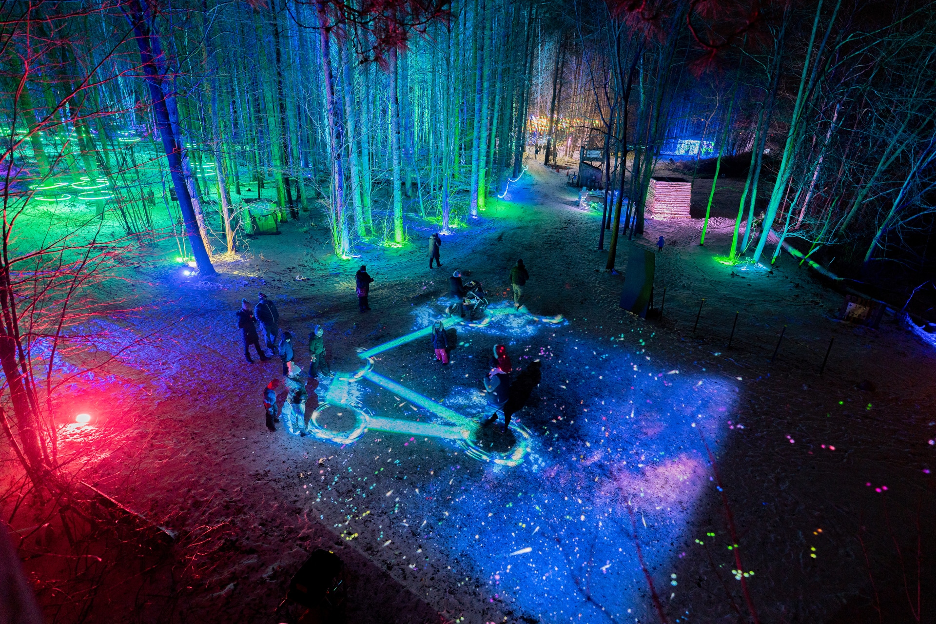 Glenlore Trails presents Aurora; an interactive wintry light show!